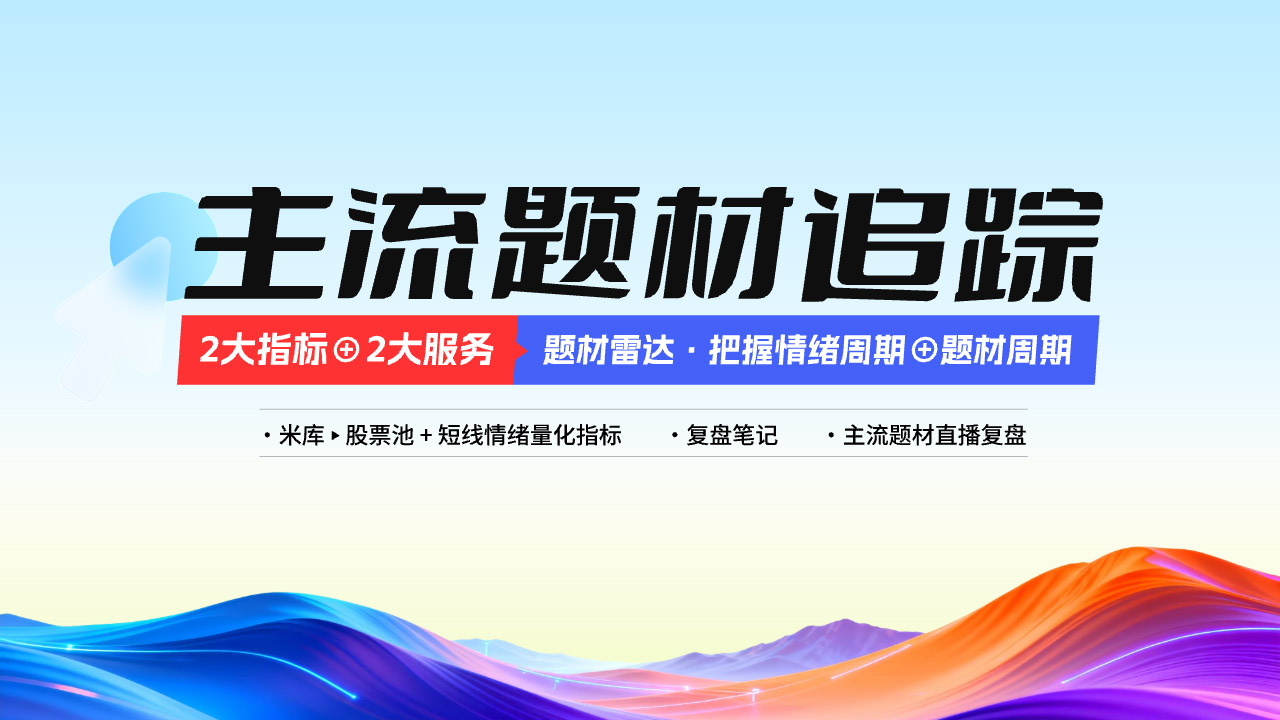 主流题材追踪回看
